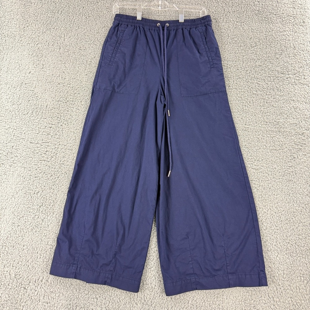 Maeve Anthropologie Wide-Leg Track Pants Womens Size XS Blue Pull‎ On Casual